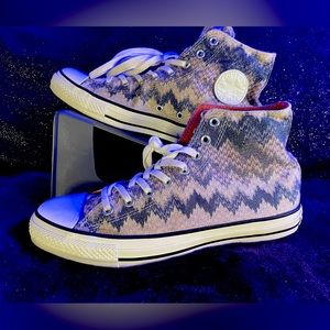 Converse with Missoni high top sneakers